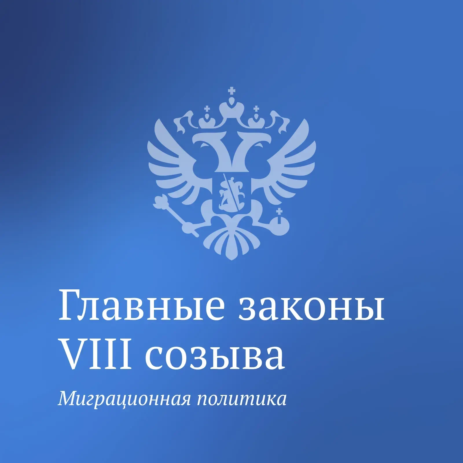 Один из приоритетов работы Госдумы VIII созыва — совершенствование миграционной политики.