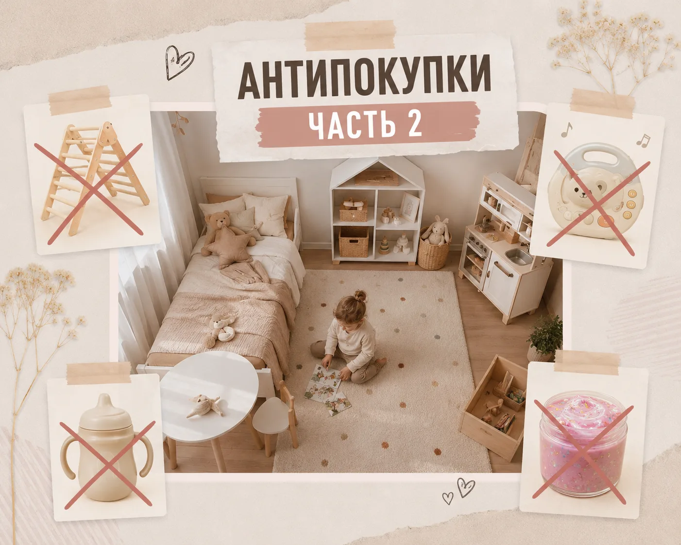 Часть 2 — антипокупки для ребёнка постарше, 2-4 года. То, что выглядит «обязательно нужно», но реаль