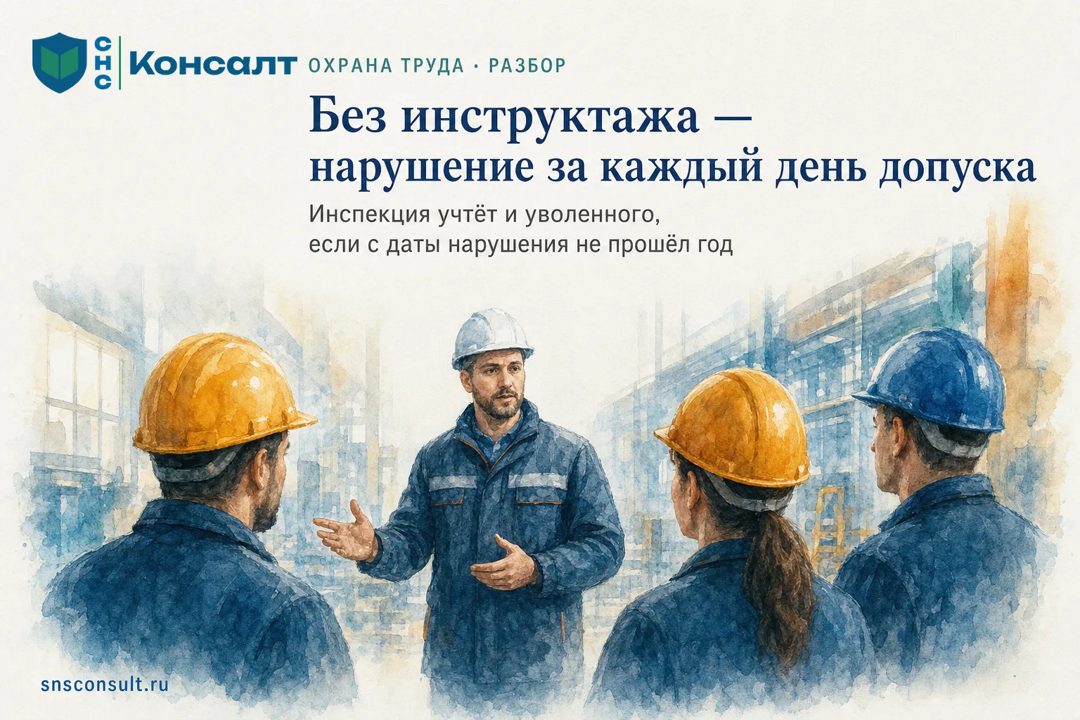 Если сотрудника допустили к работе без инструктажа по охране труда, каждый рабочий день...