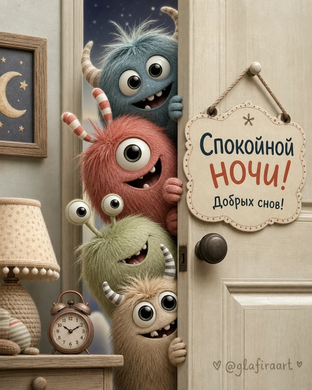 Всем, кто ложится спать-спокойного сна.