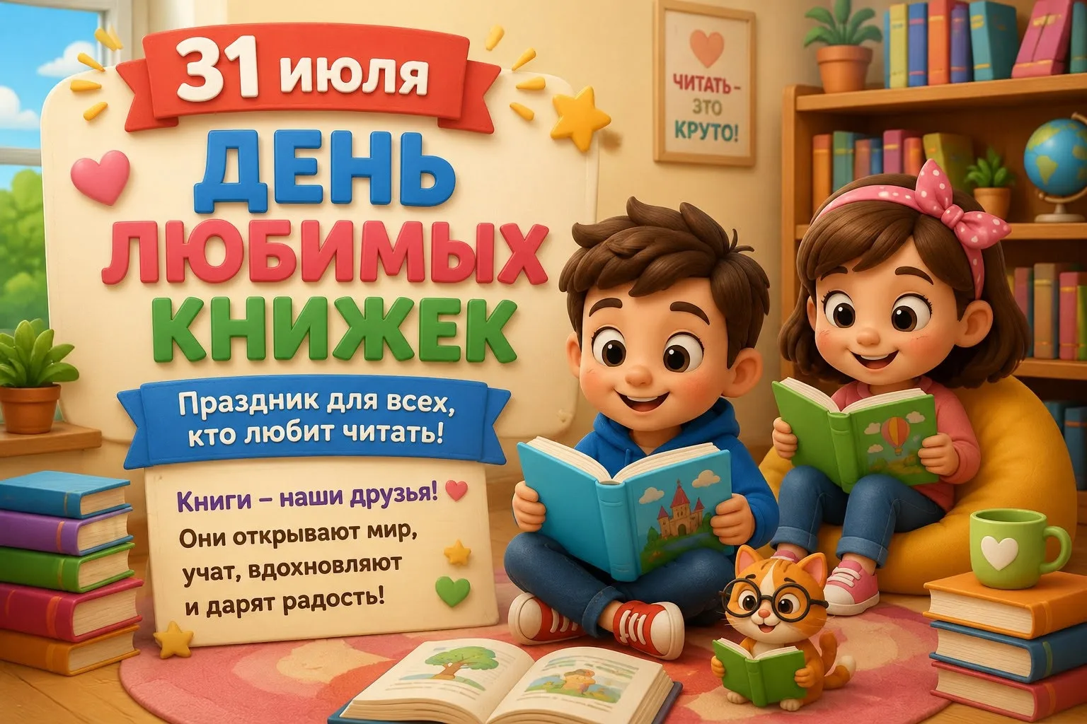 Сегодня не просто дата в календаре, а День вспоминания любимых книжек. 🧸 Это хорошая возможность на