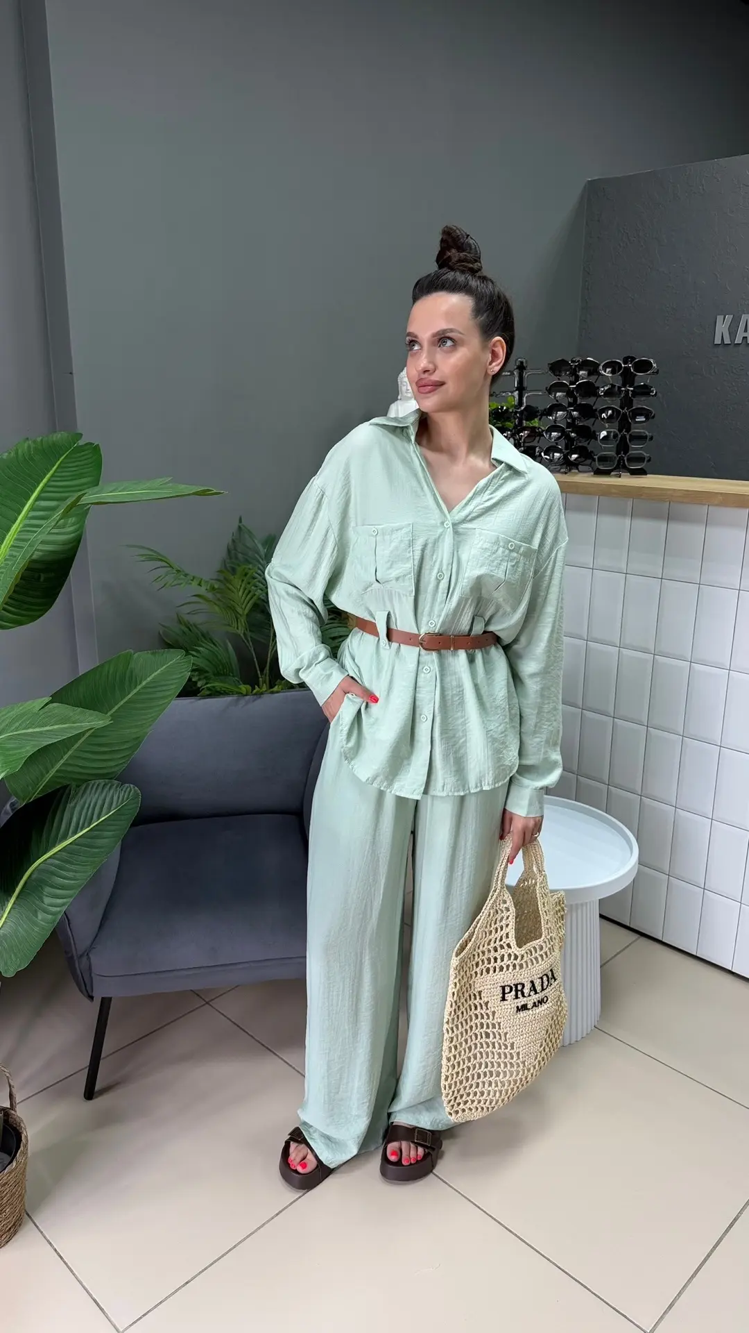 🌿легкие костюмы в едином размере
