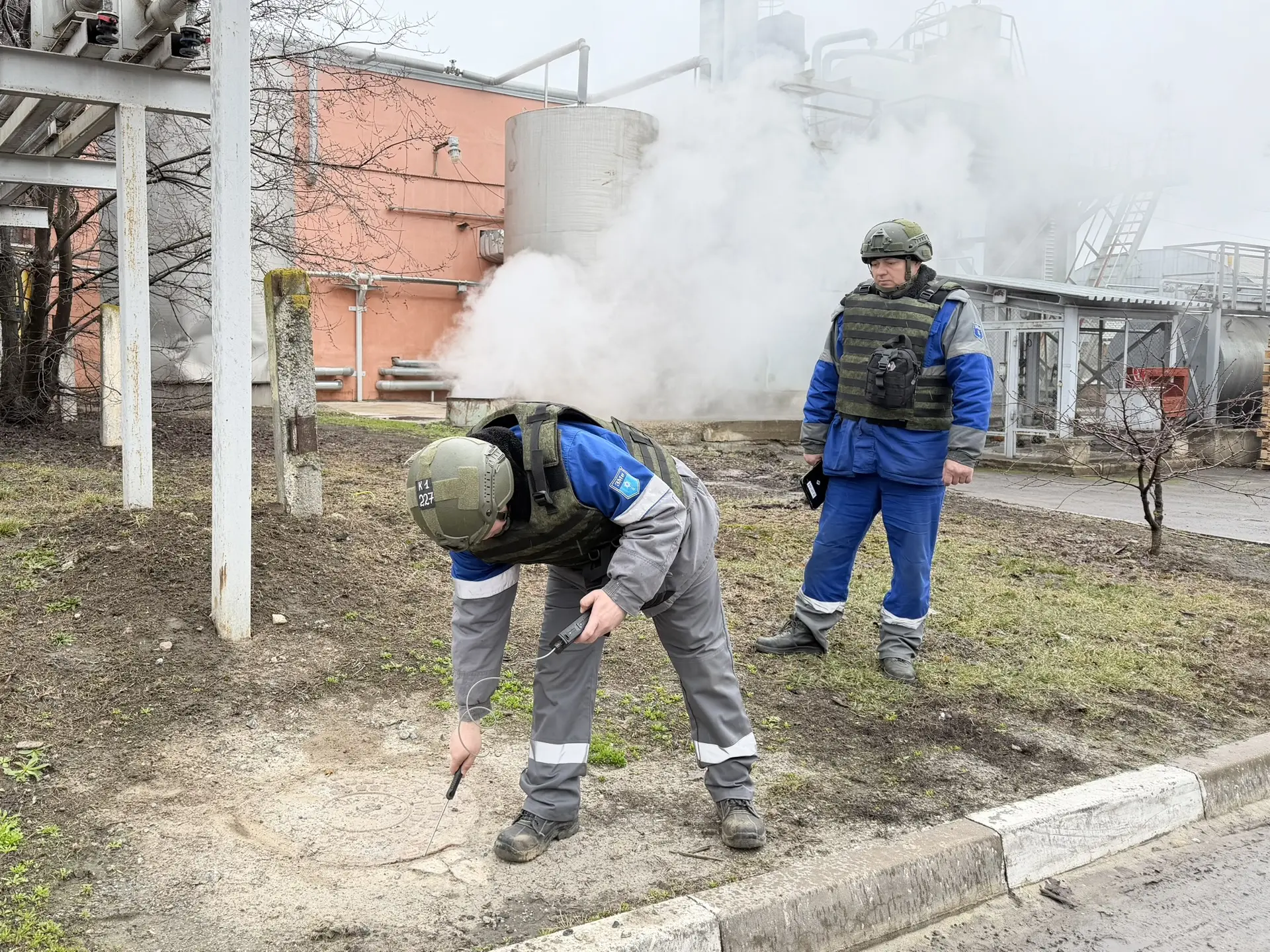 🚨 Белгородские газовики успешно отработали действия при условном обстреле котельной производственног