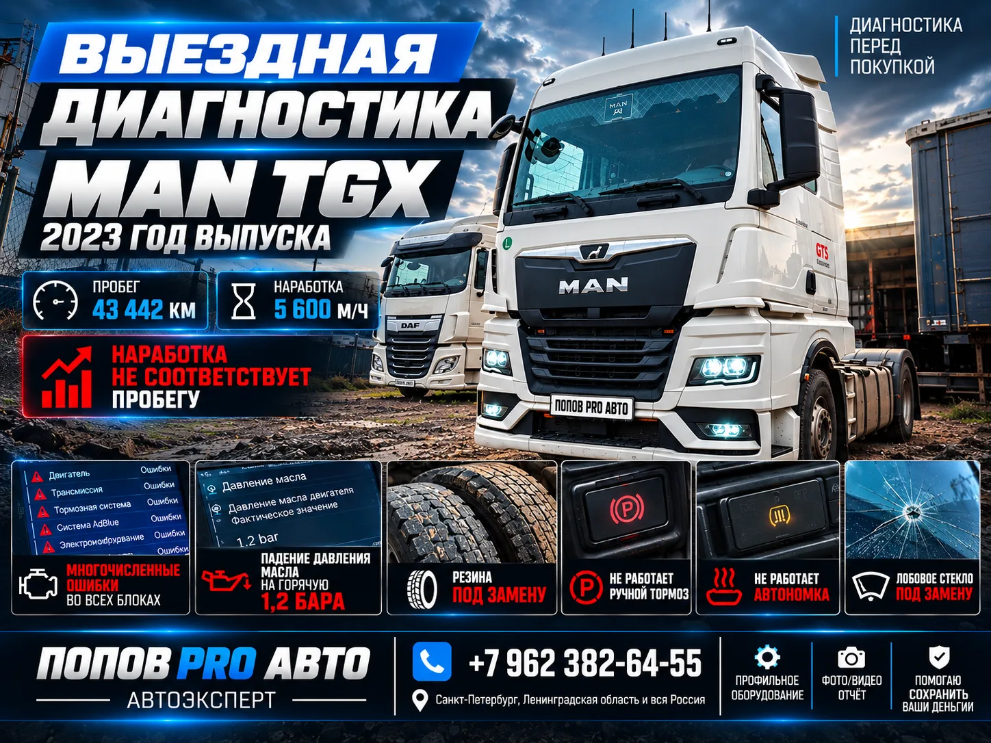 🚛 MAN TGX 2023 — пробег небольшой, но есть вопросы