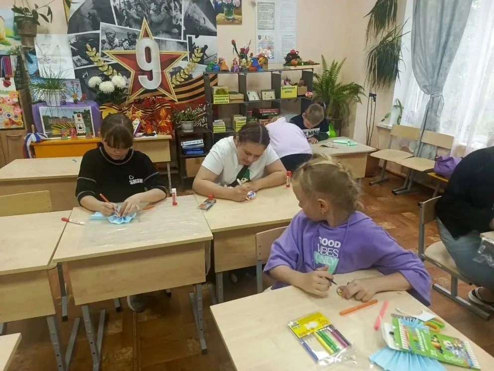 Воспитанники пришкольного оздоровительного лагеря Центра образования «Акимо-Ильинский» ...