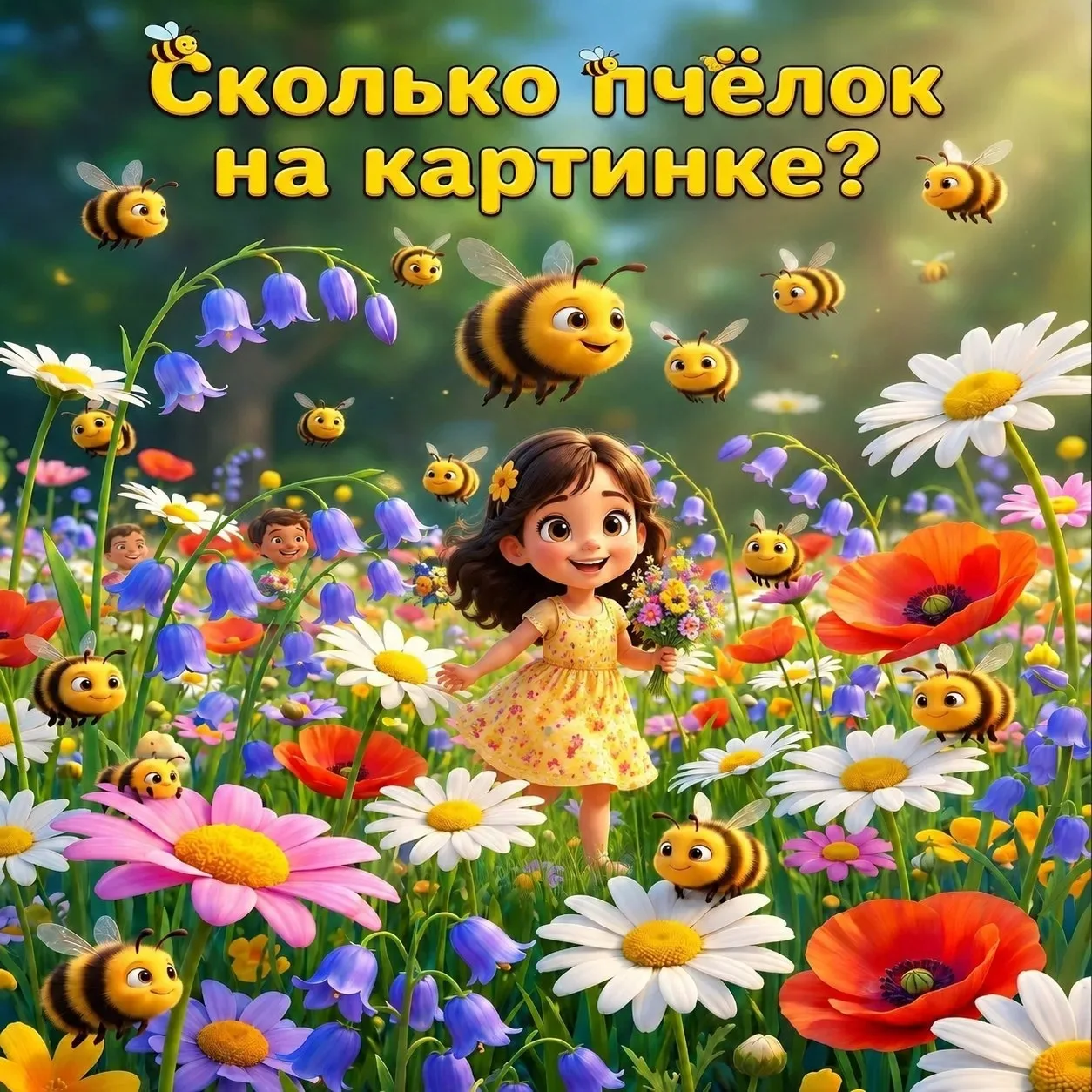 🐝  День пчёл уже прошел, а мы продолжаем играть с ними и вам предлагаем! 🐝