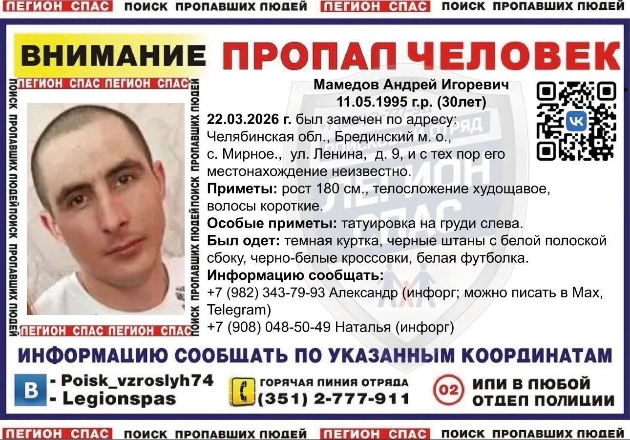 Мамедов Андрей Игоревич, 11.05.1995 г.р. (30 лет)