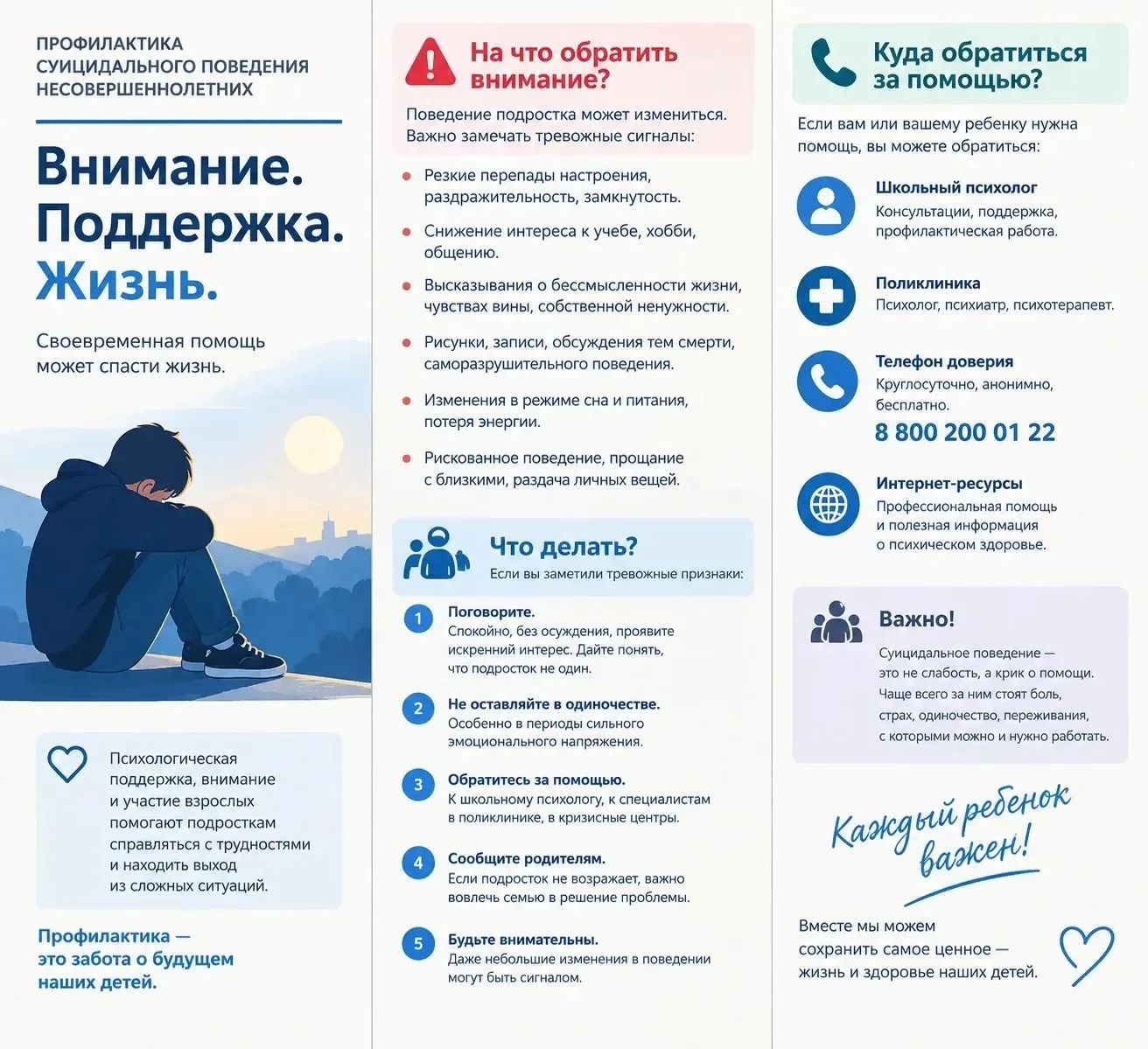 Внимание. Поддержка. Жизнь.
