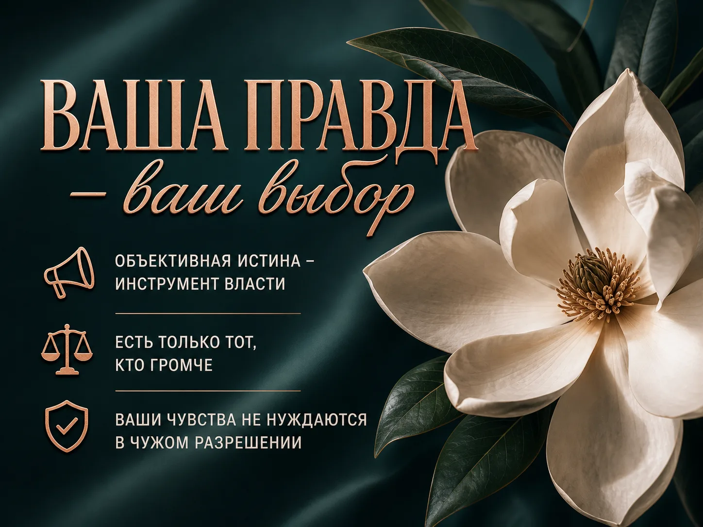 Объективная истина как инструмент власти. Есть только тот, кто громче