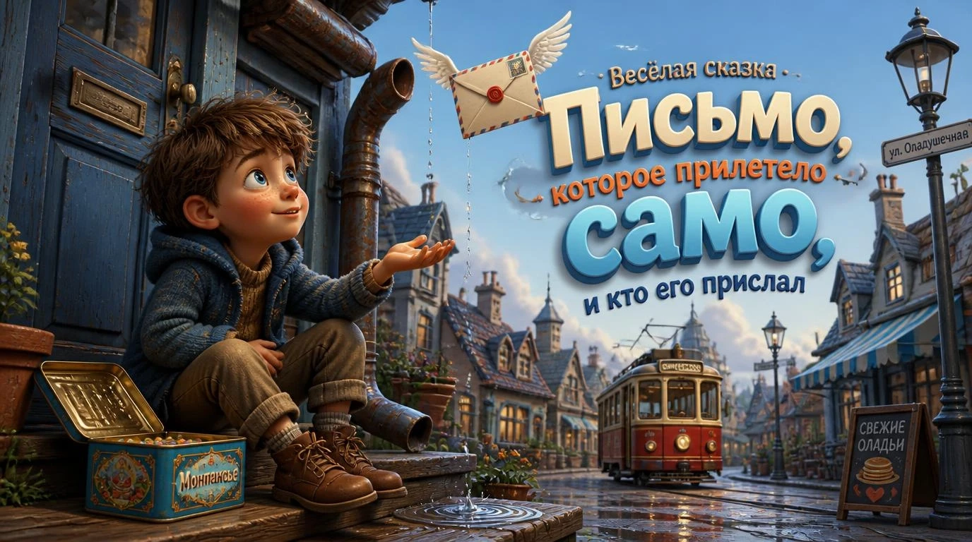 Весёлая сказка: Письмо, которое прилетело само, и кто его прислал