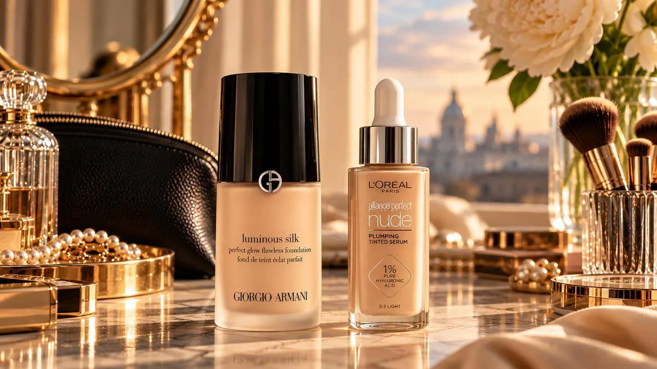 Хочу — Giorgio Armani Luminous Silk, могу — L’Oréal Paris Alliance Perfect Nude