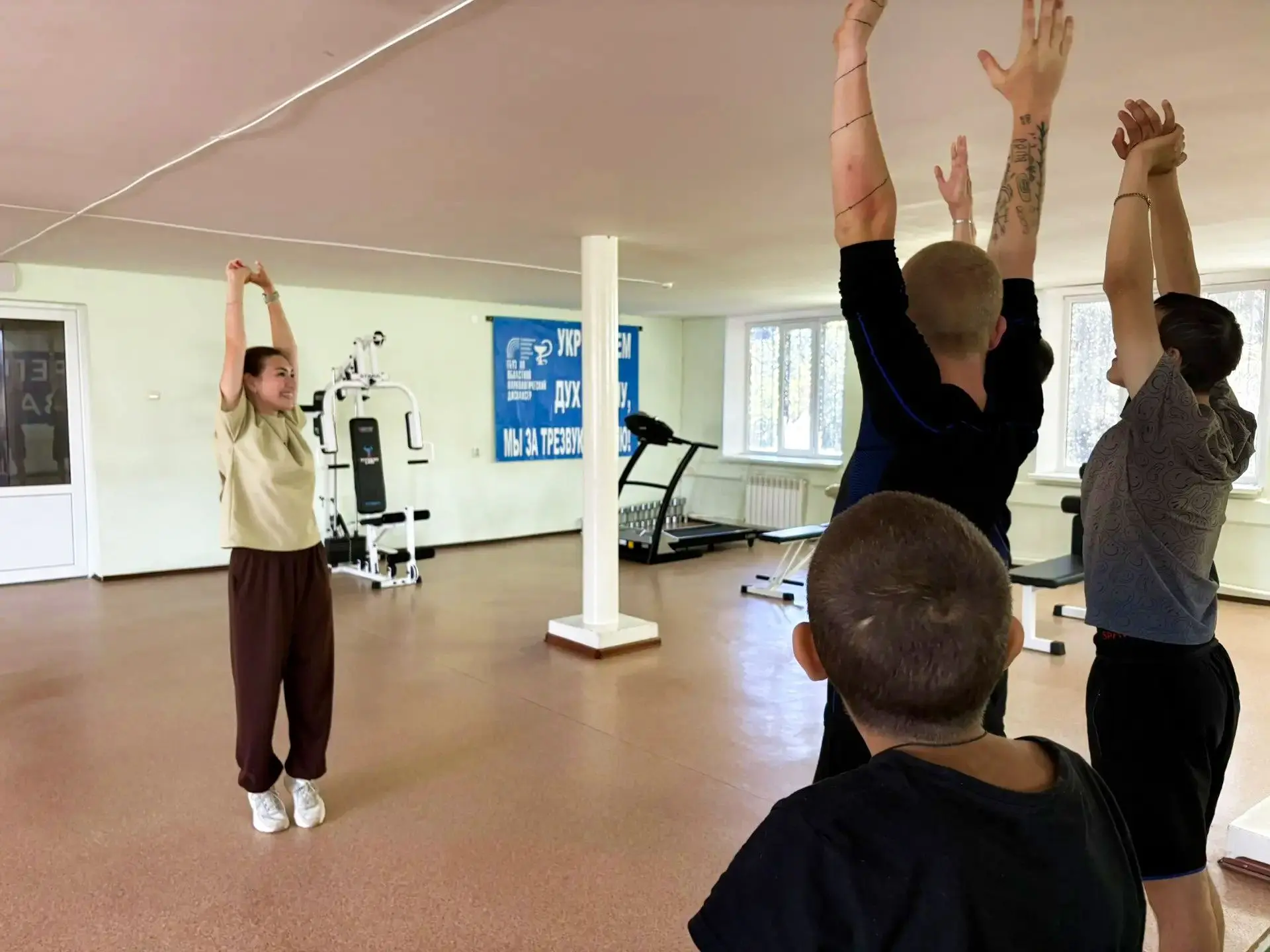 Спорт и ЗОЖ в областном наркодиспансере 

В областном наркодиспансере сотрудник Патриотцентра Астрах