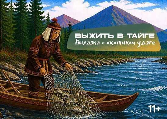 🤔Как рыбачить, если моторную лодку и спиннинг в тайге взять негде?