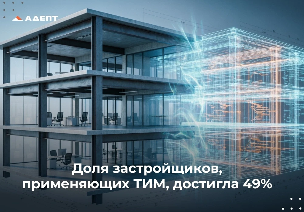 💥По итогам II квартала 2026 года 49% российских застройщиков уже применяют или пилотир...