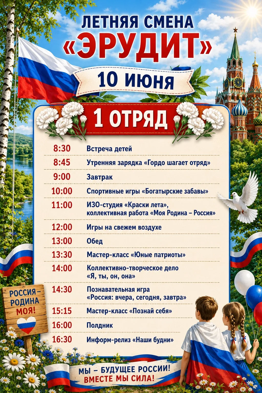В лагере «Эрудит» прошёл ещё один насыщенный и яркий день! 

📌Мы уже прикрепили новое расписание, ч
