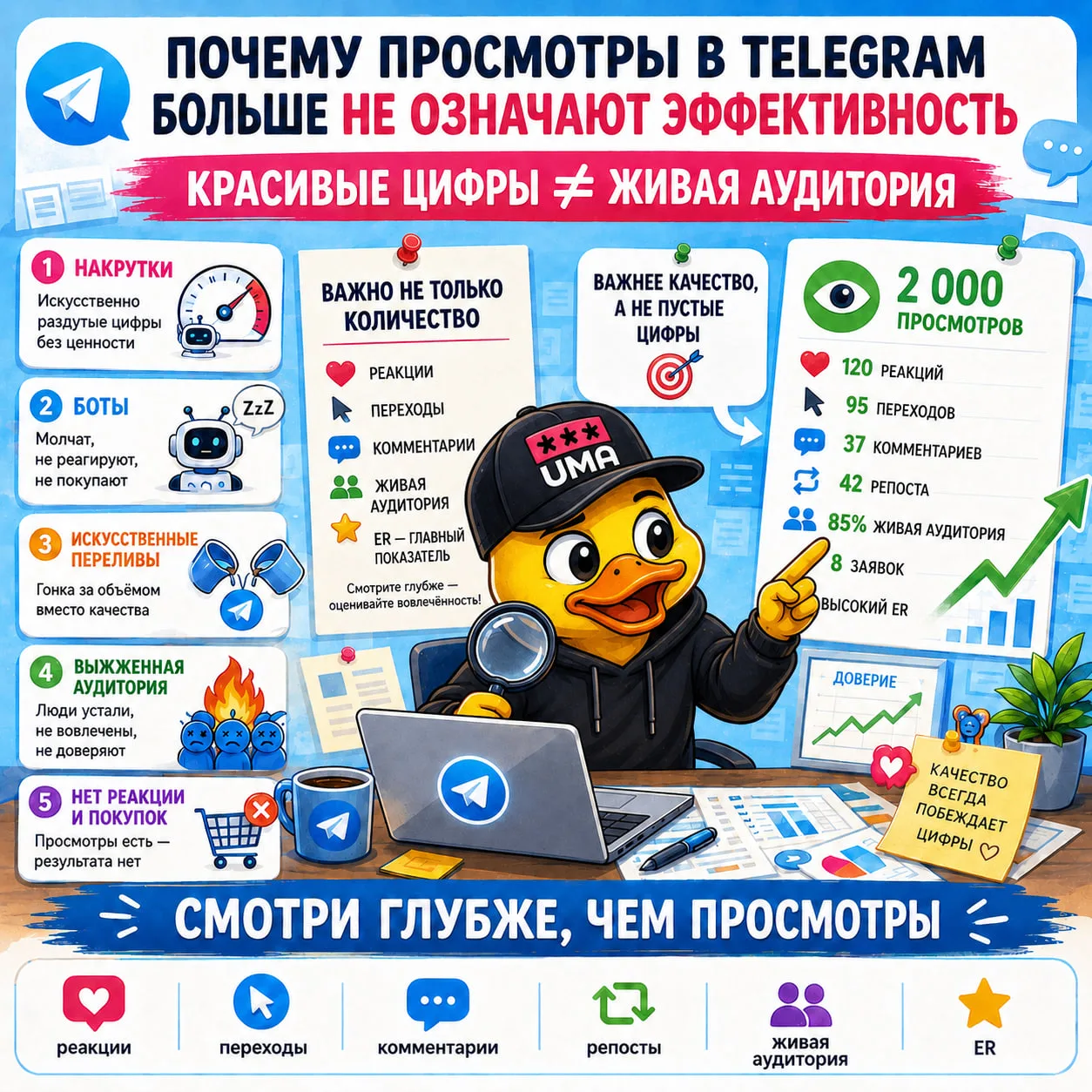 Почему просмотры в Telegram больше не означают эффективность
