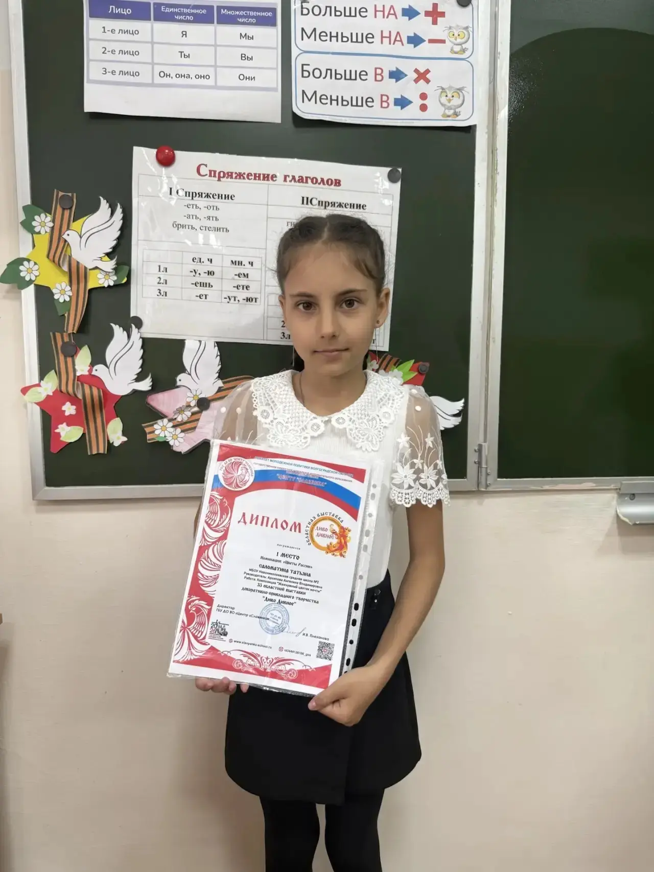 Наша ученица Саломатина Татьяна (4а кл., руководитель Архипова А.В.) заняла 1 место на 33-й областно