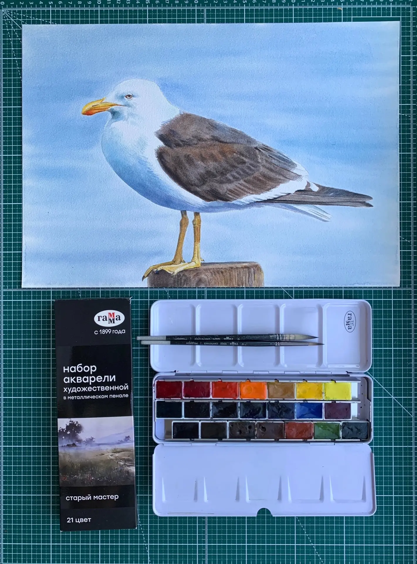 Акварельная работа преподавателя Манукян Амали Агасовны 🖌️ 🎨