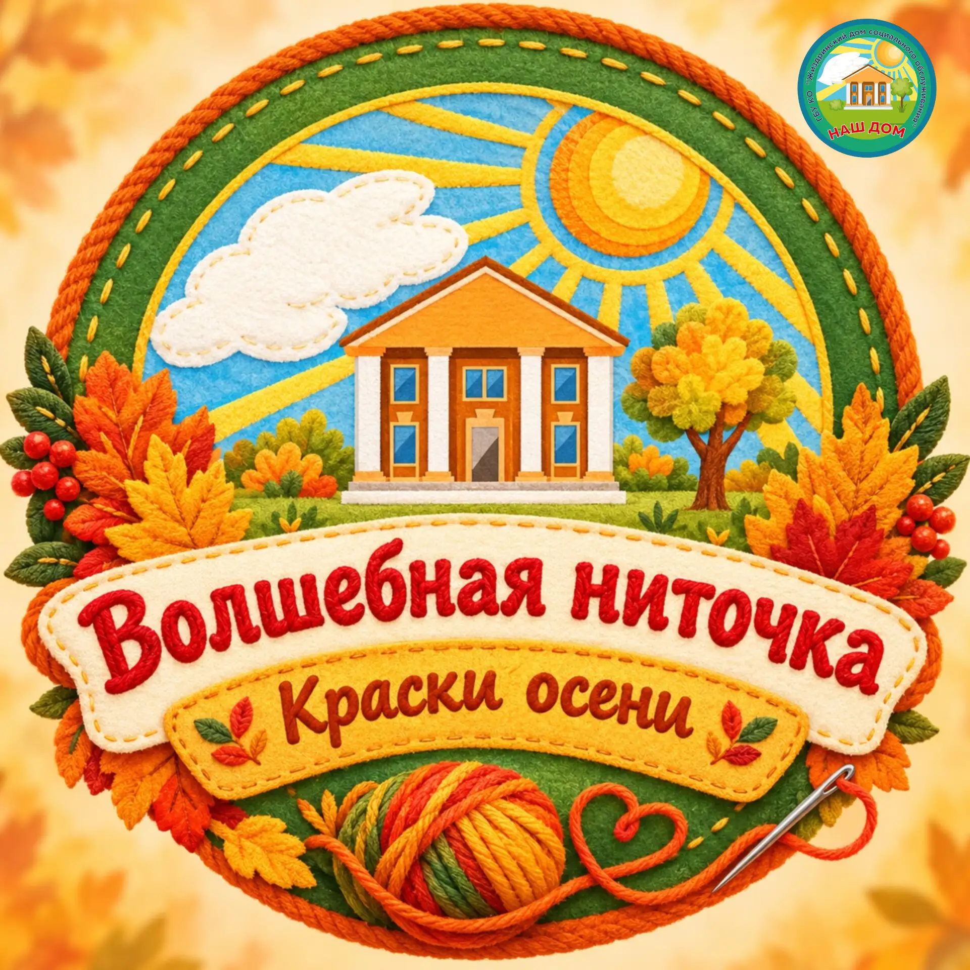 🍁🍂 На кружке "Волшебная ниточка" мы не просто вырезаем и сшиваем - мы собираем настро...
