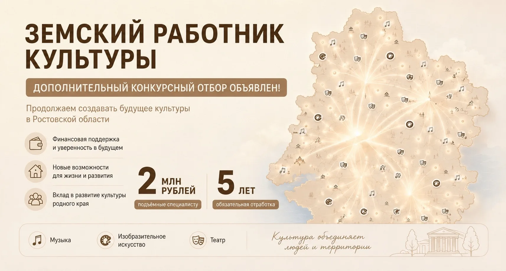 Министерство культуры Ростовской области информирует о том, что объявлен дополнительный...