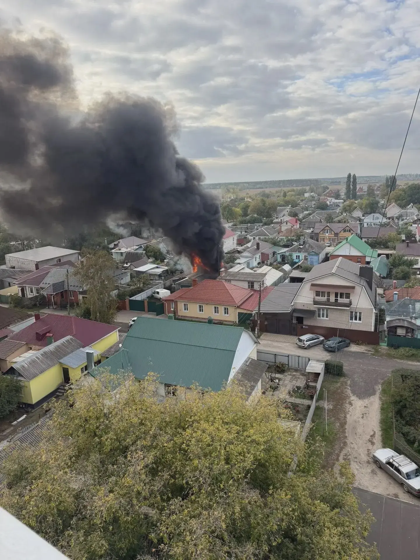 Горение в районе ЖК «Озерки»