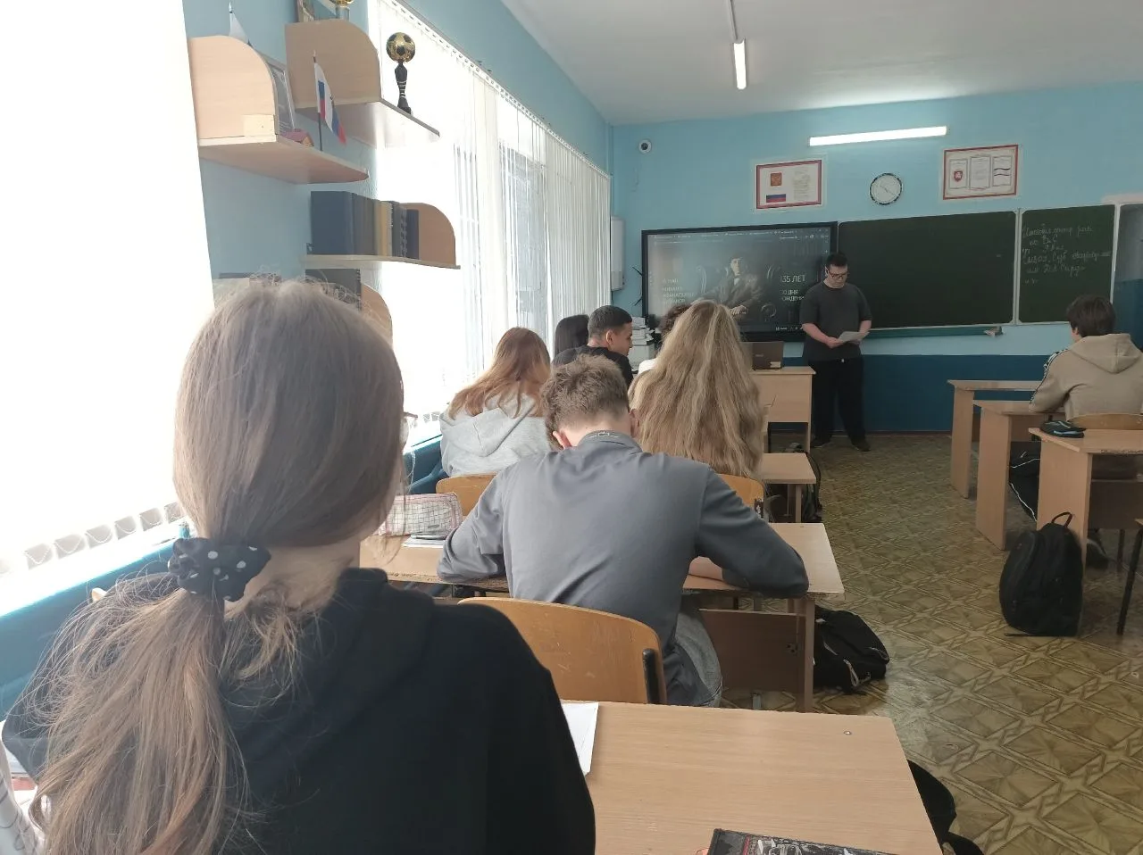 Школьные новости 📰 
🔥 «Рукописи не горят!» 
Тематические информационные минуты, посвящённые 135-ле