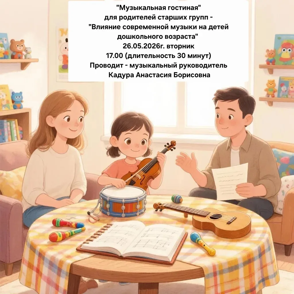 Родители старших групп нашего детского сада, приглашаем вас на мероприятие в рамках Просвещения роди