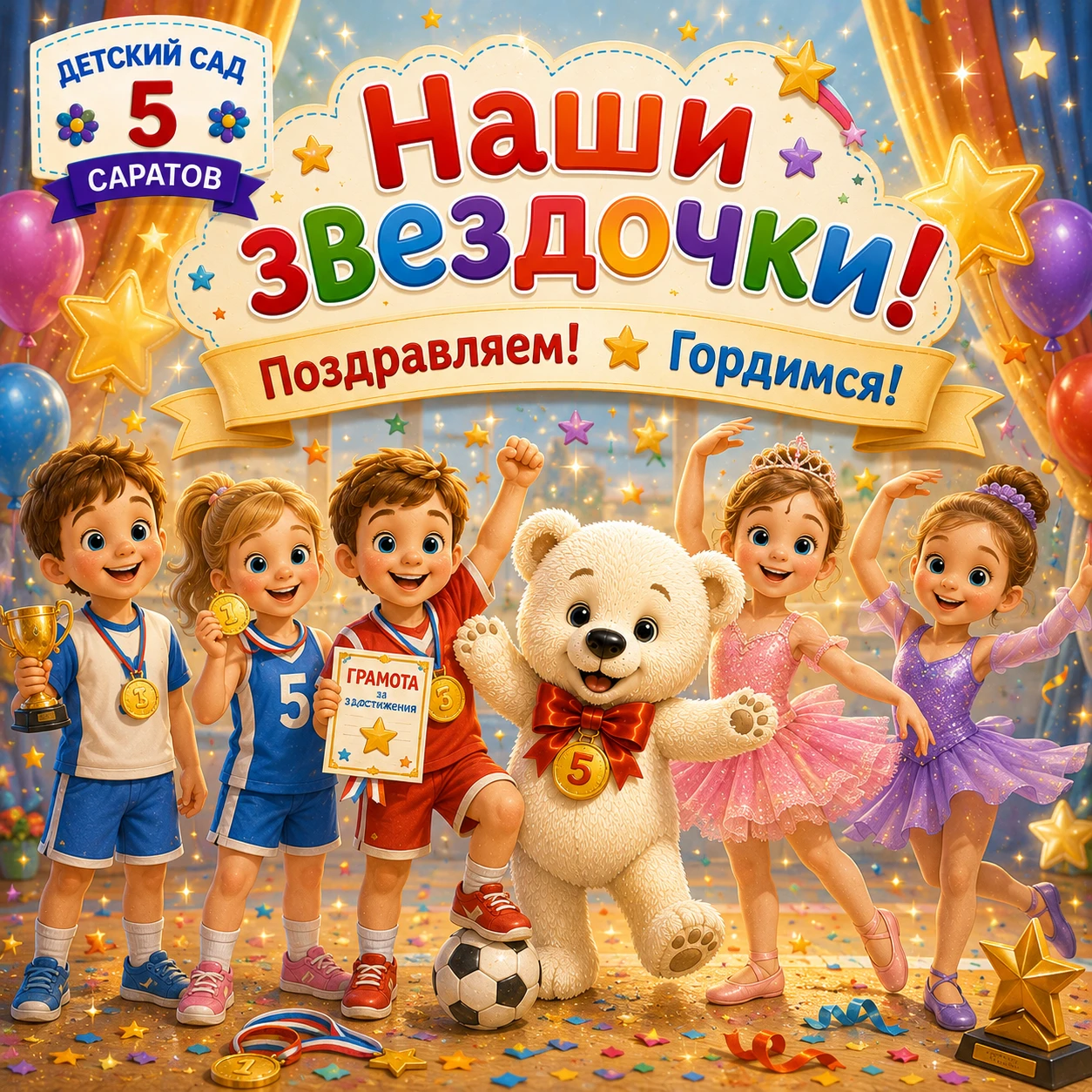 🎉 Ура! Поздравляем наших юных мастеров из группы «Капельки» с успешным участием в конк...