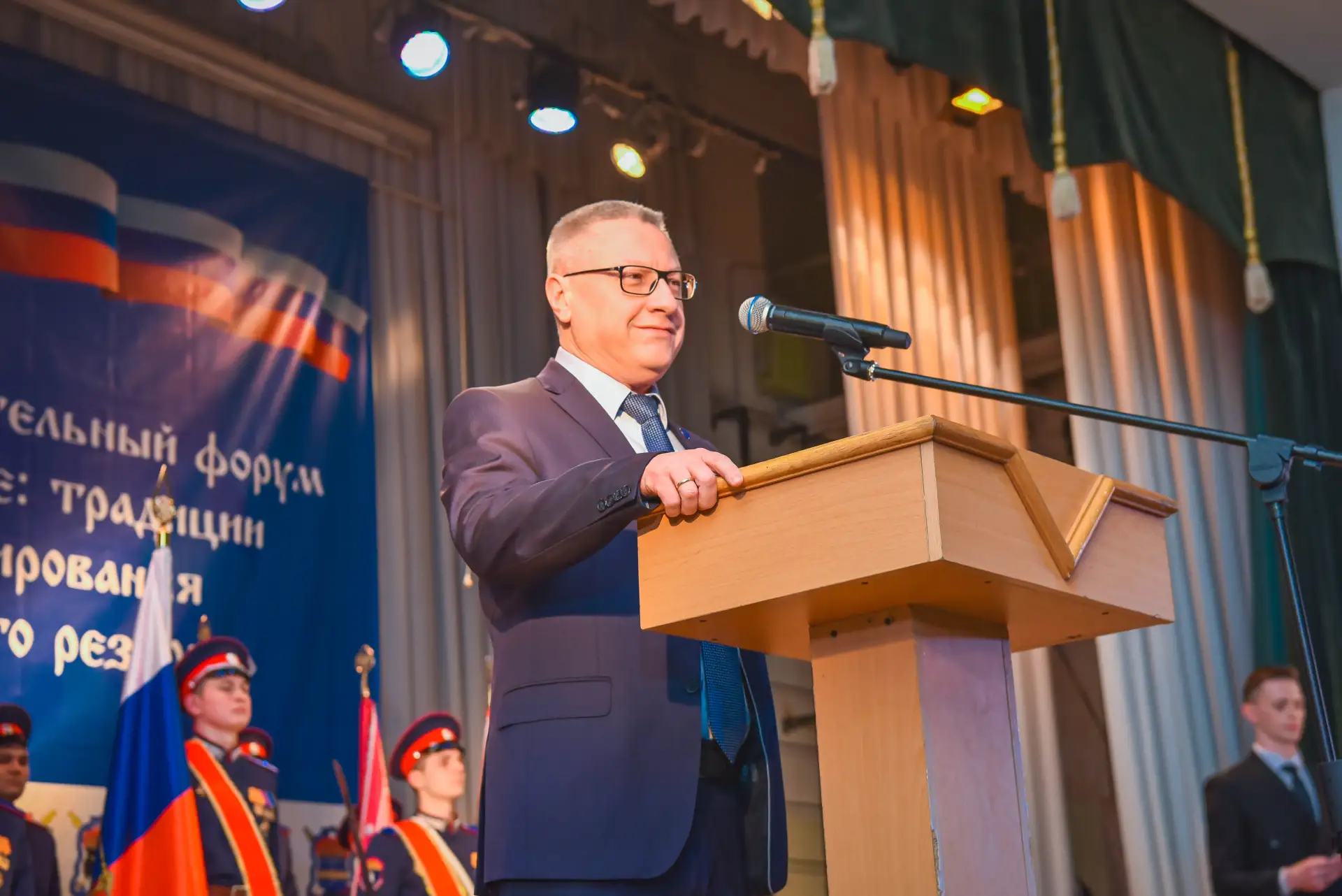 На площадке нашего университета сегодня стартовал трёхдневный федеральный форум «Казачье образование