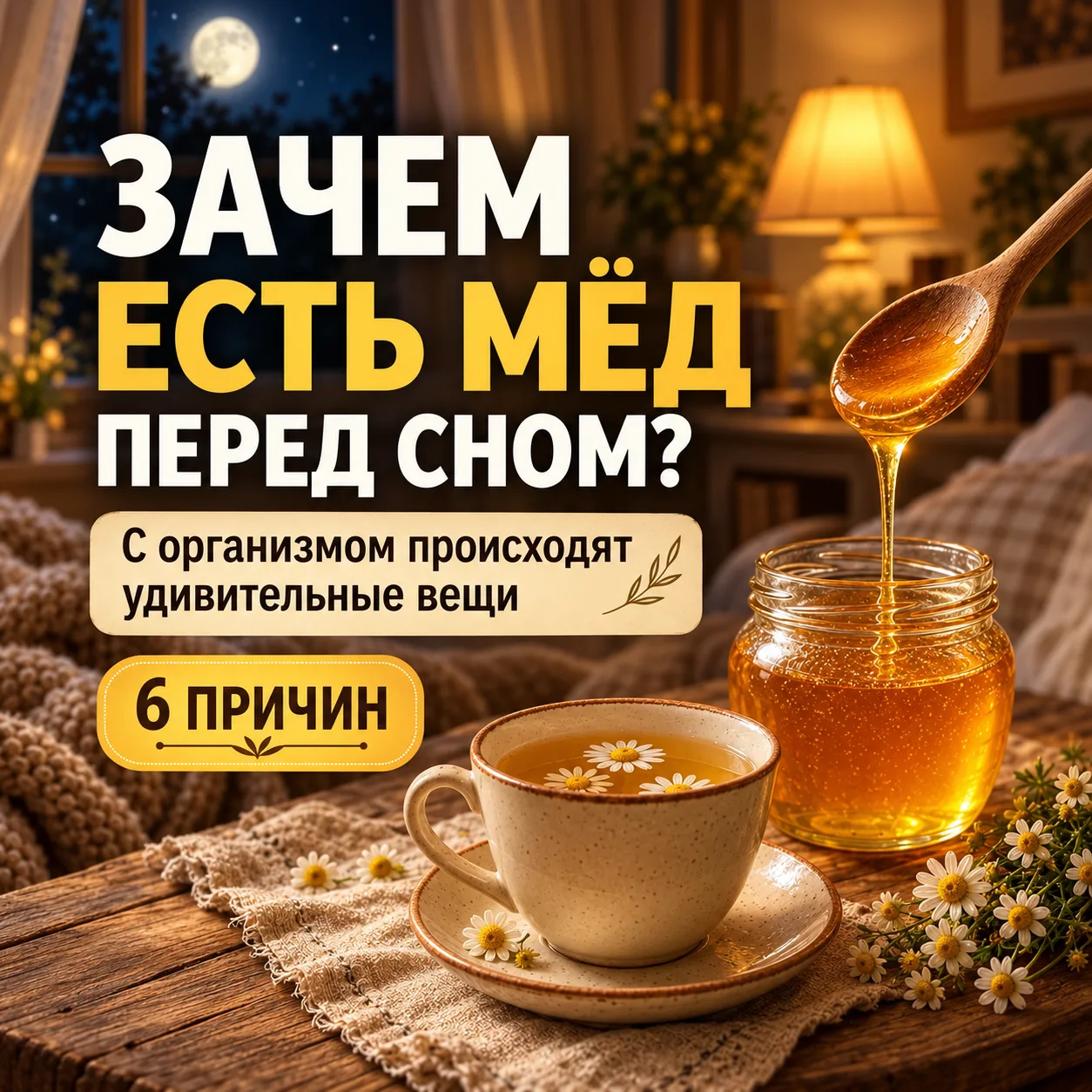 СЛАДКОГО СНА И ЛЁГКИХ НОЖЕК! Для чего наши бабули ели мёд перед сном?