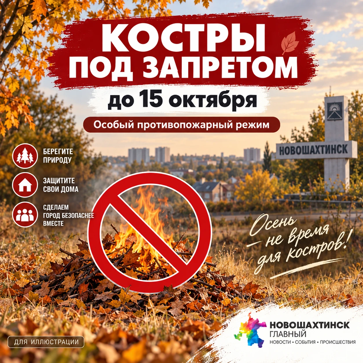 Осень пришла, а костры пока не вернулись: запрет действует до 15 октября