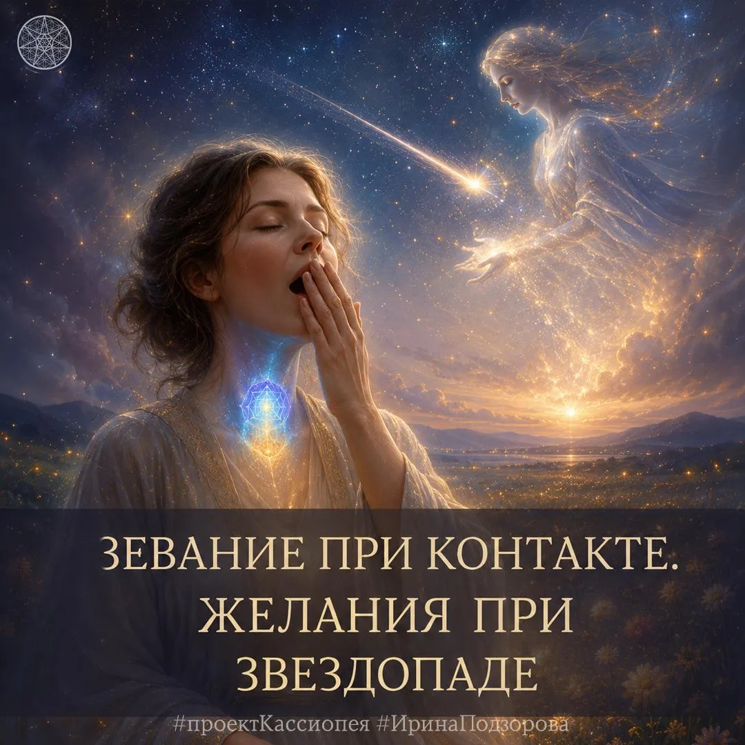 Зевание при настройке на контакт. Традиция загадывания желаний при звездопаде.

Вопрос: Встречаются 