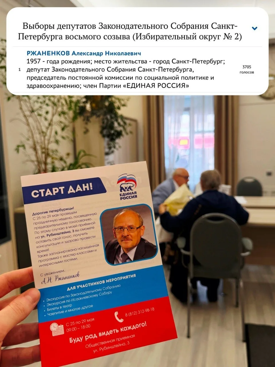 🗳 Друзья, подведены итоги Предварительного голосования Единой России.