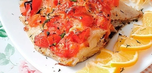 Камбала с помидорами и сыром, запеченная в духовке

Простой рецепт приготовления камбалы с помидорам