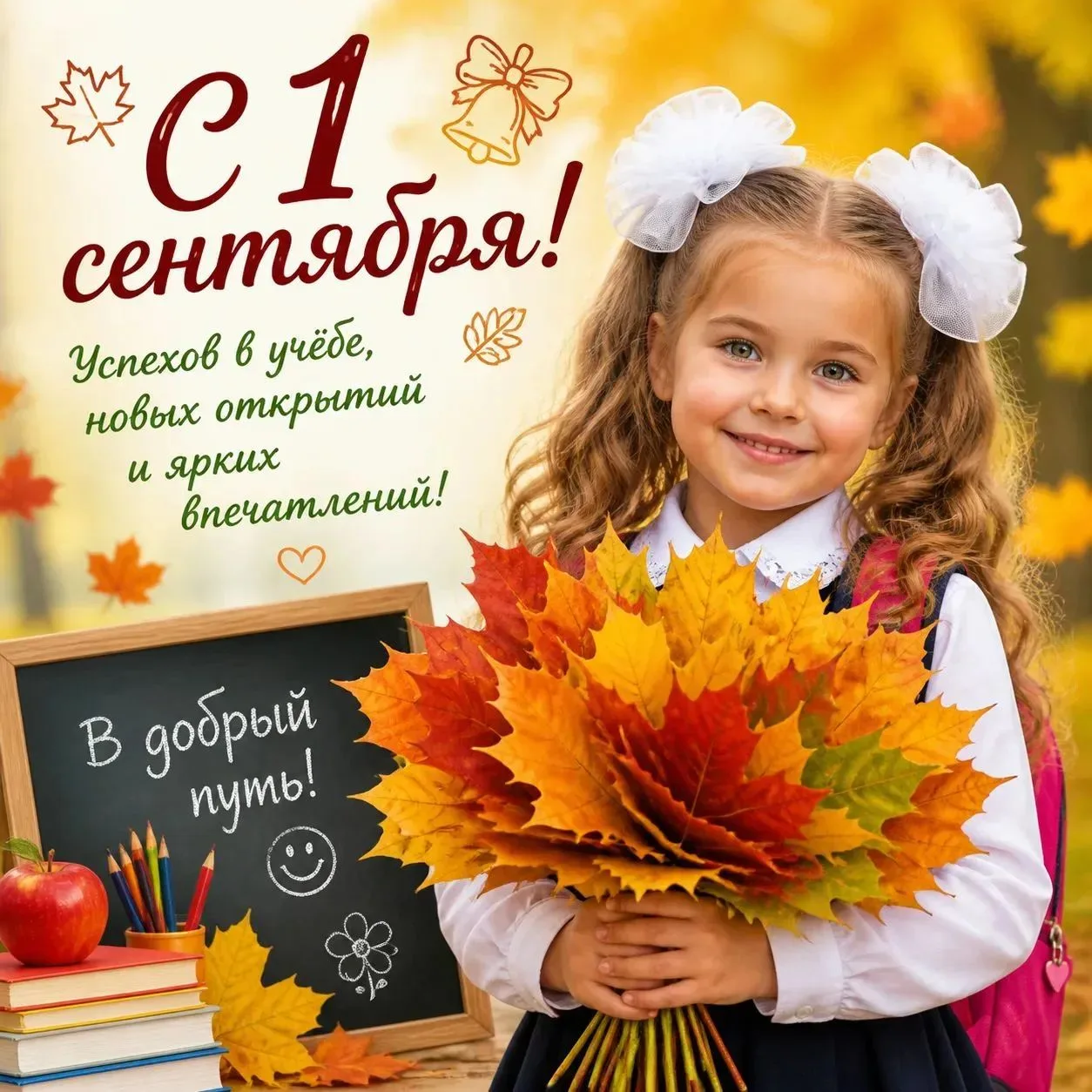 С Днём знаний! 🎓✨ Да, лето пролетело незаметно, но осень — это всегда старт чего-то но...