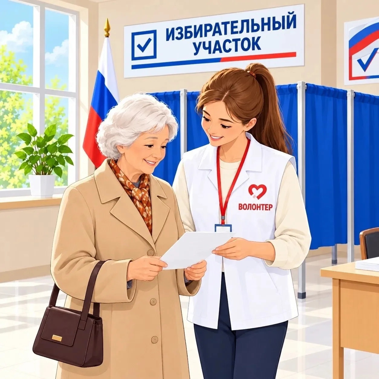 ✅ Цифровой сервис «Волонтёры на избирательном участке» поможет сделать голосование удобнее