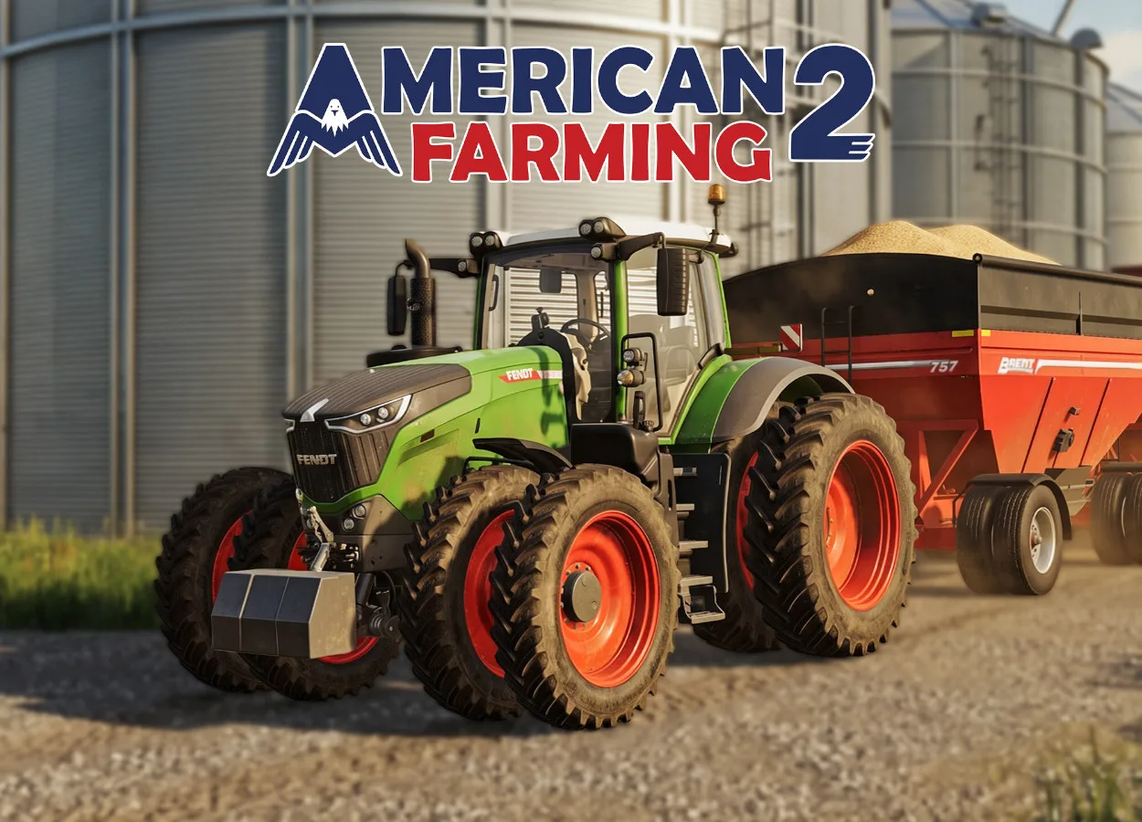 ✦ American Farming 2 — реалистичная фермерская игра с мощными тракторами, зерновозами, ...