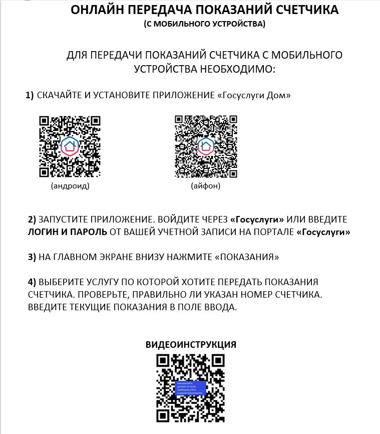 ОНЛАЙН ПЕРЕДАЧА ПОКАЗАНИЙ СЧЕТЧИКА