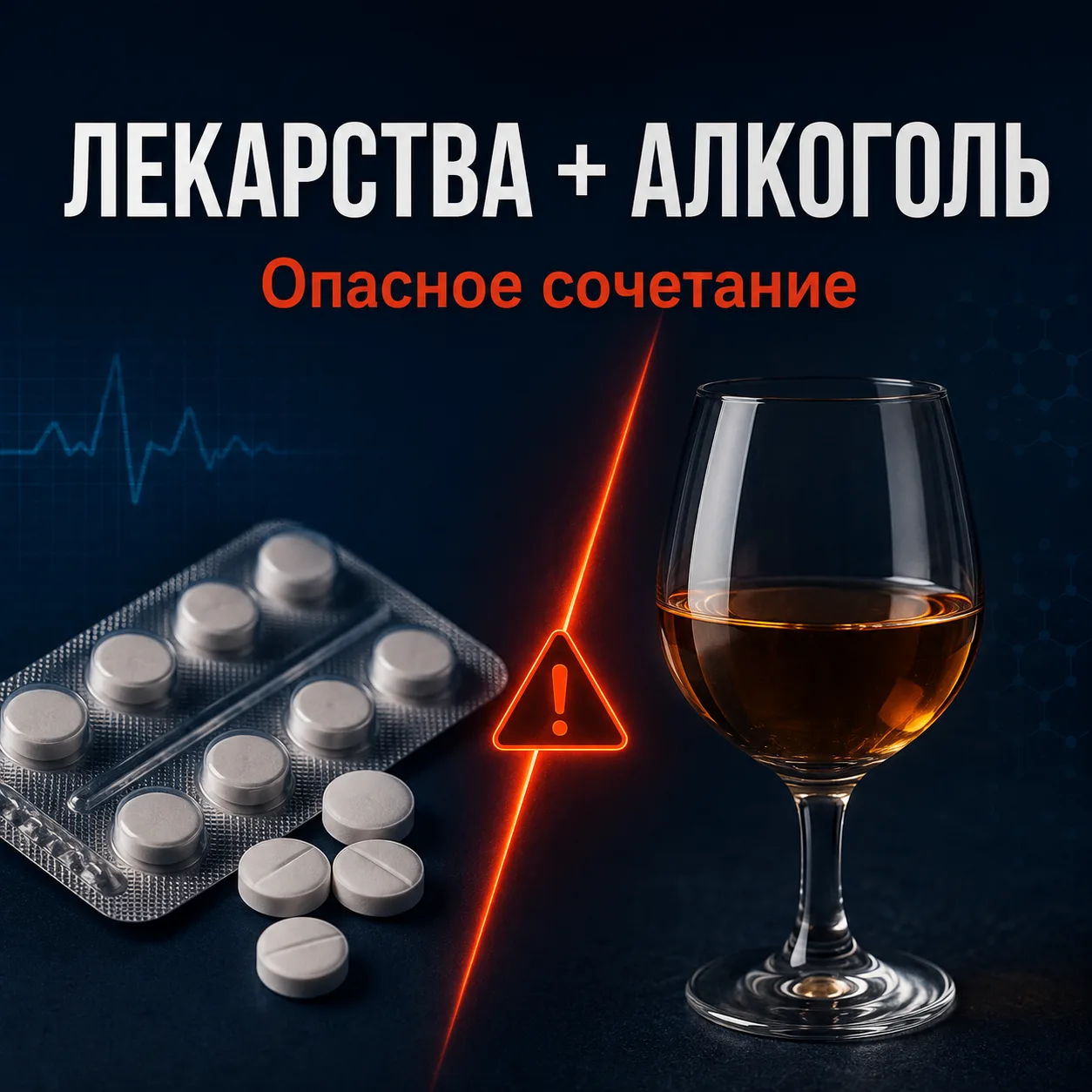 Когда таблетка встречается с бокалом