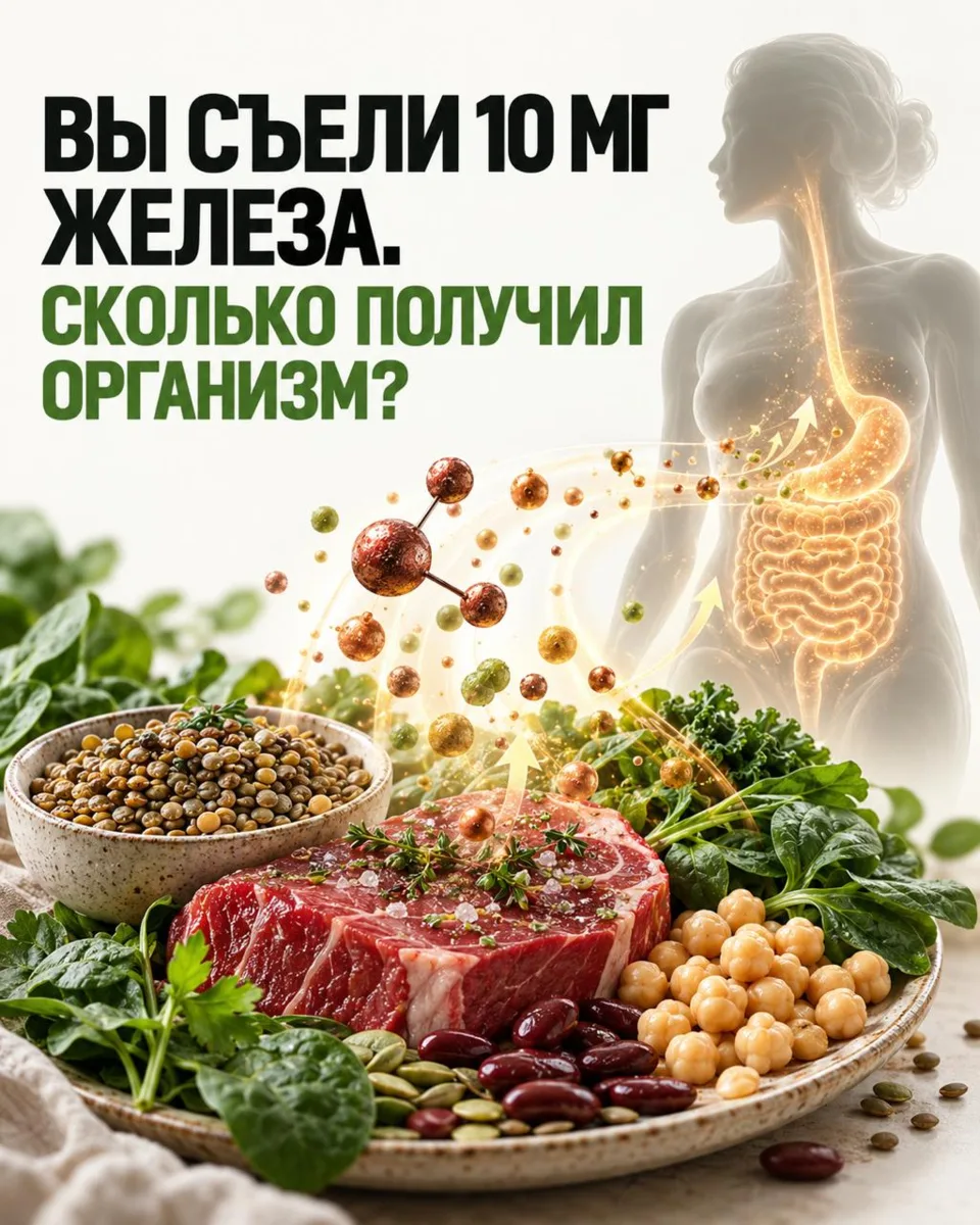 Почему количество нутриента в продукте ещё не говорит о том, сколько получит организм?
