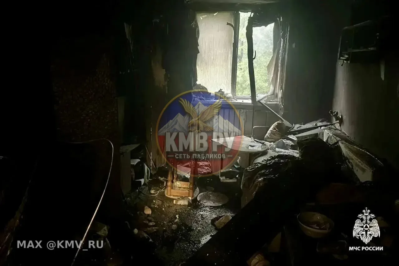🔥 5 человек спасли огнеборцы из пожара в Горячеводском.