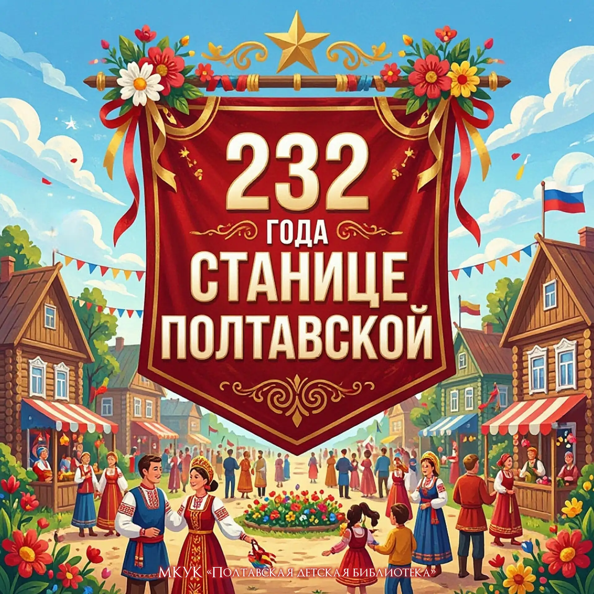 232 года станице Полтавской – целая эпоха, сотканная из судеб, традиций и труда 🕊