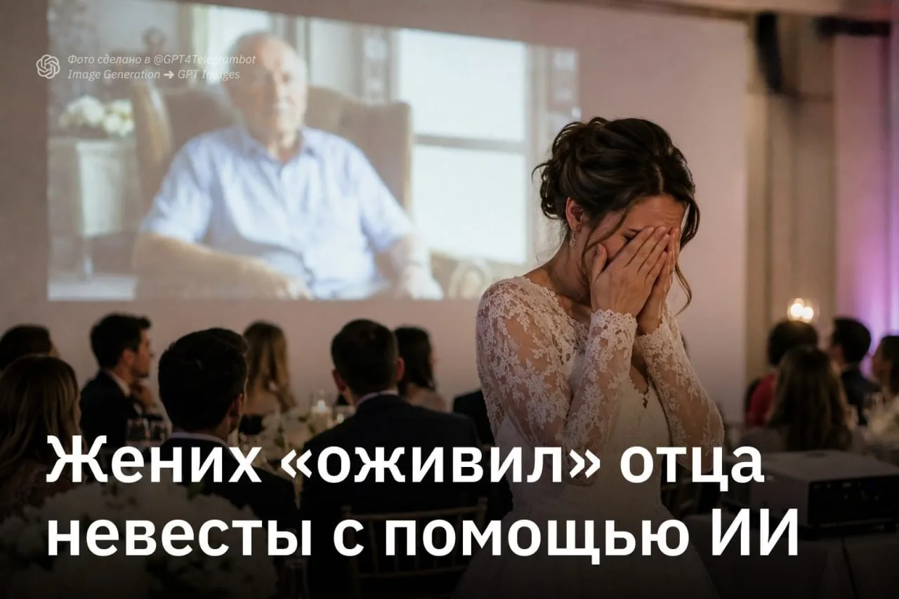 «ИИ-оживление» умершего отца едва не сорвало свадьбу