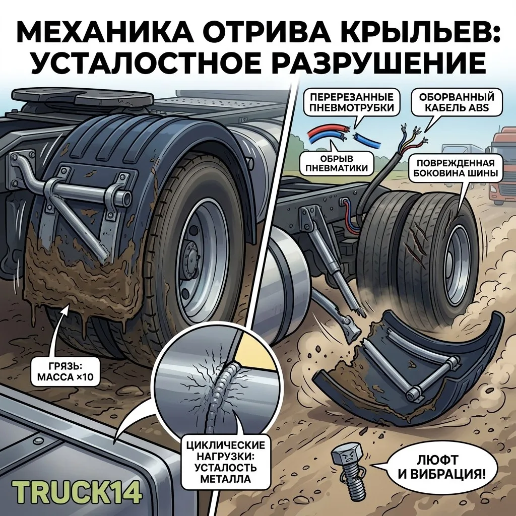 🛠️ Усталостное разрушение: механика отрыва крыльев и кронштейнов 🛠️