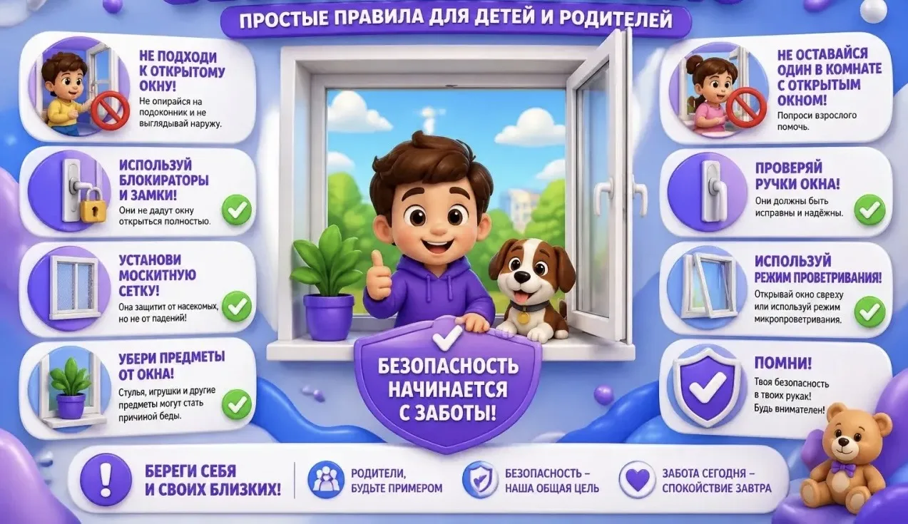БЕЗОПАСНОЕ ОКНО 🪟                                        ⚡️В связи с наступлением тёпл...
