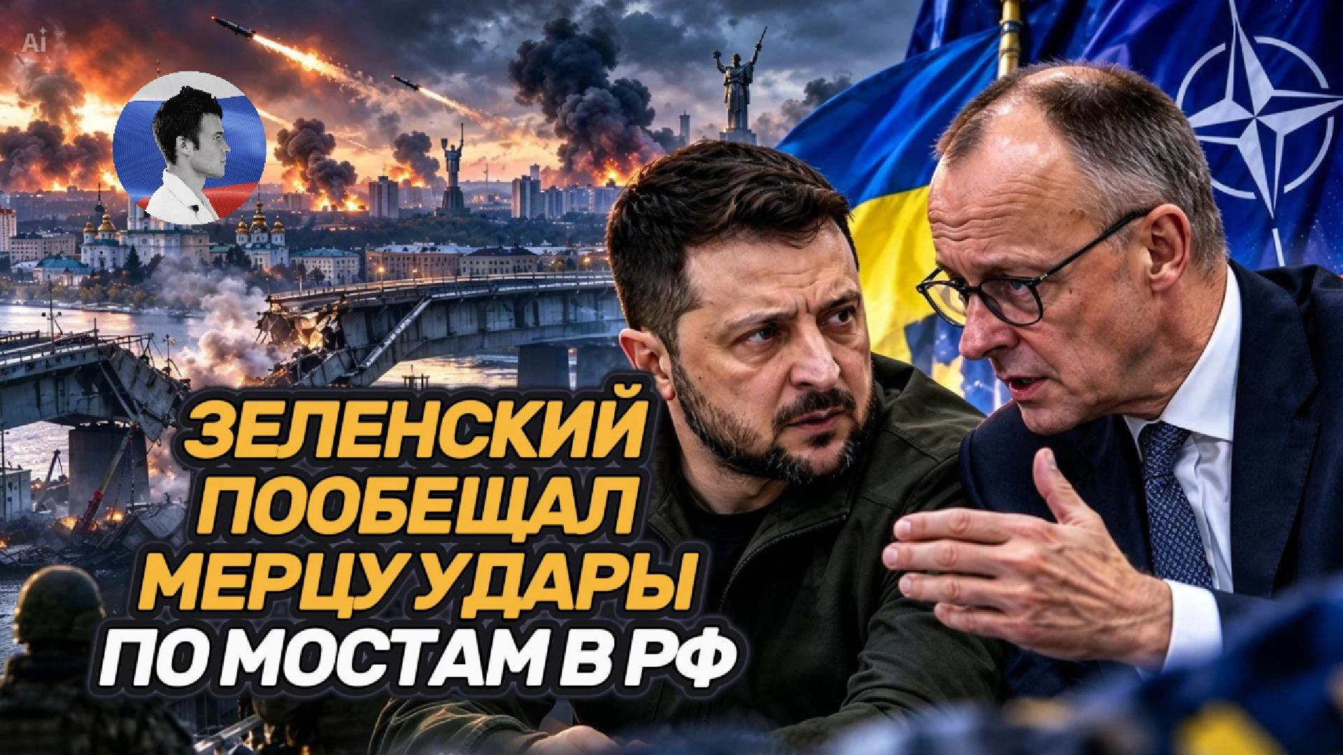 Зеленский пообещал Мерцу удары по мостам в РФ