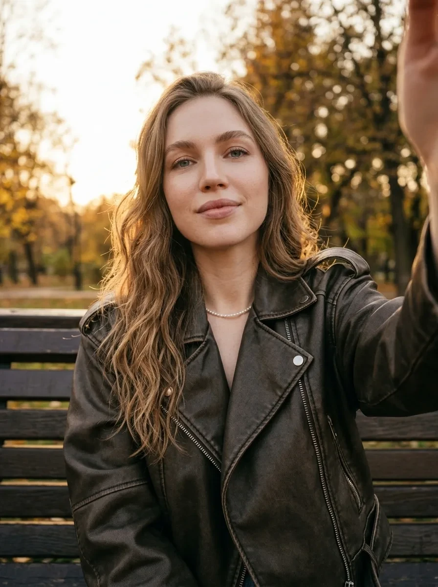 СЕЛФИ В КОЖАНКЕ🍂