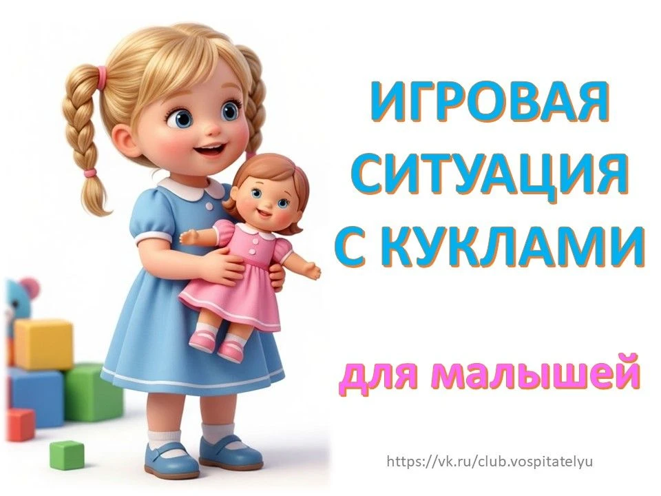 👍👍👍Делимся конспектом игровой ситуации с куклами для ясельной группы: выстроен в соо...