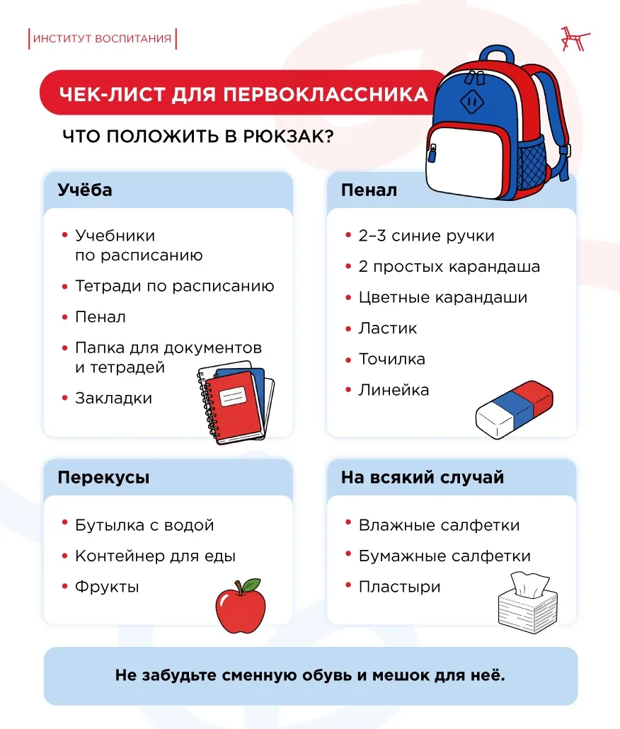 🎒 Готовите ребёнка в первый класс и боитесь что-то упустить?