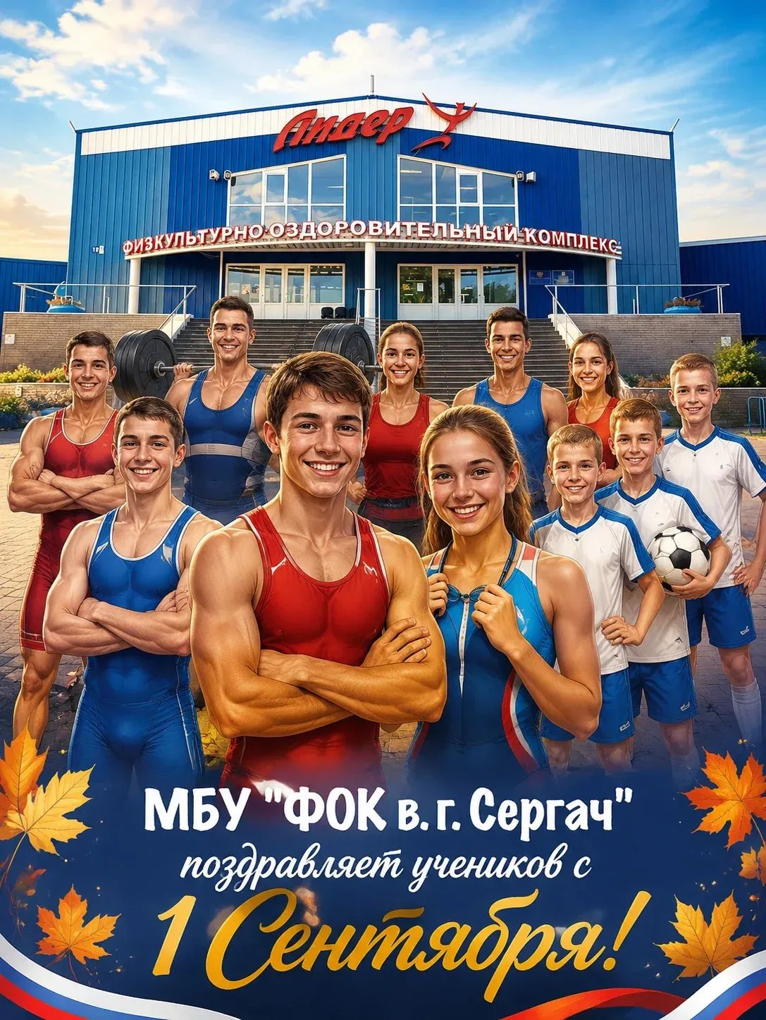 Дорогие спортсмены! Поздравляем вас с Днем знаний и началом нового спортивного сезона! ...
